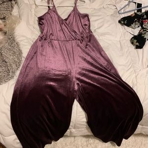 Deep purple pants suit
